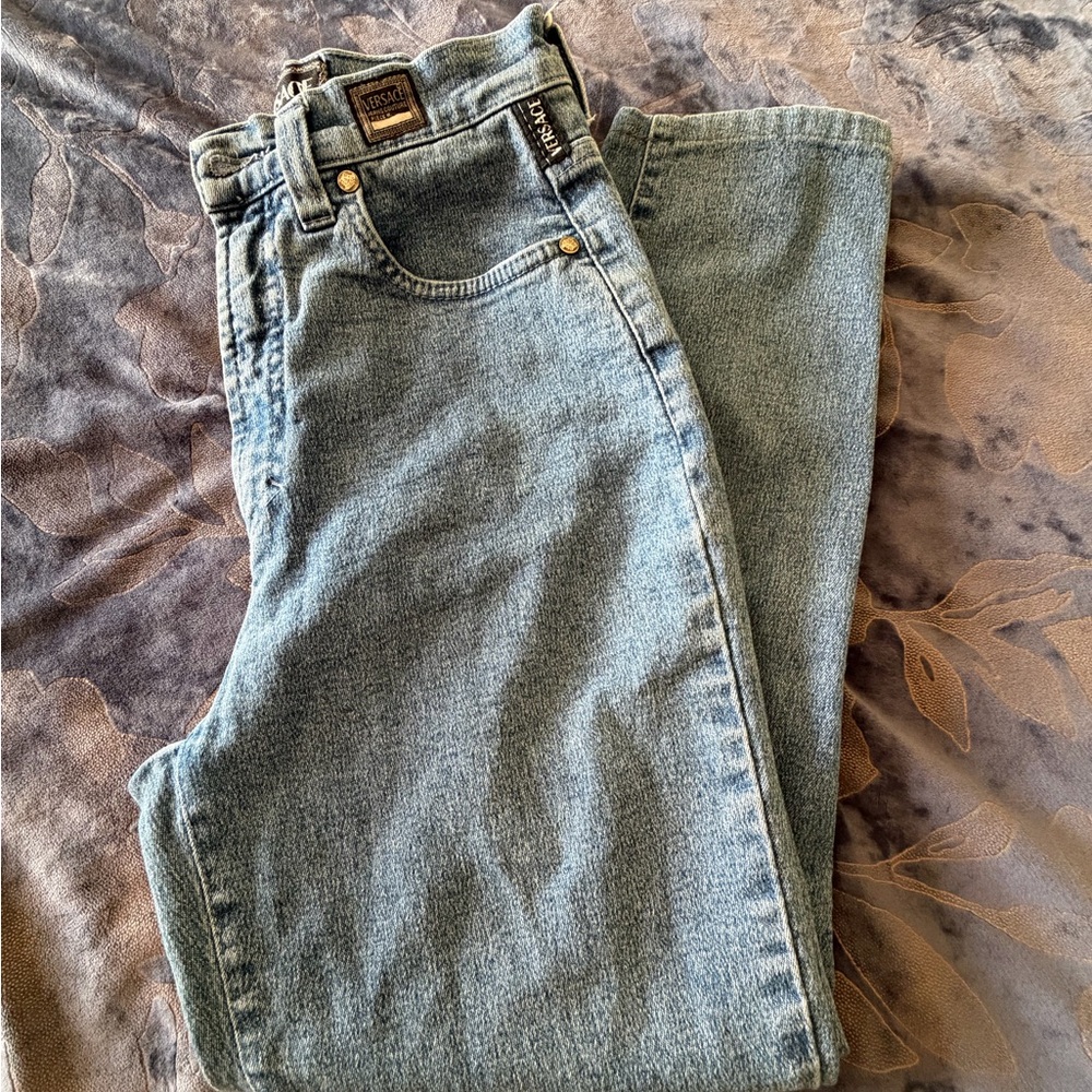 Authentic Versace Women’s Light Blue Relaxed Jeans W26L26